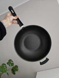 Patelnia WOK 33cm nowa duża głęboka z uchwytem