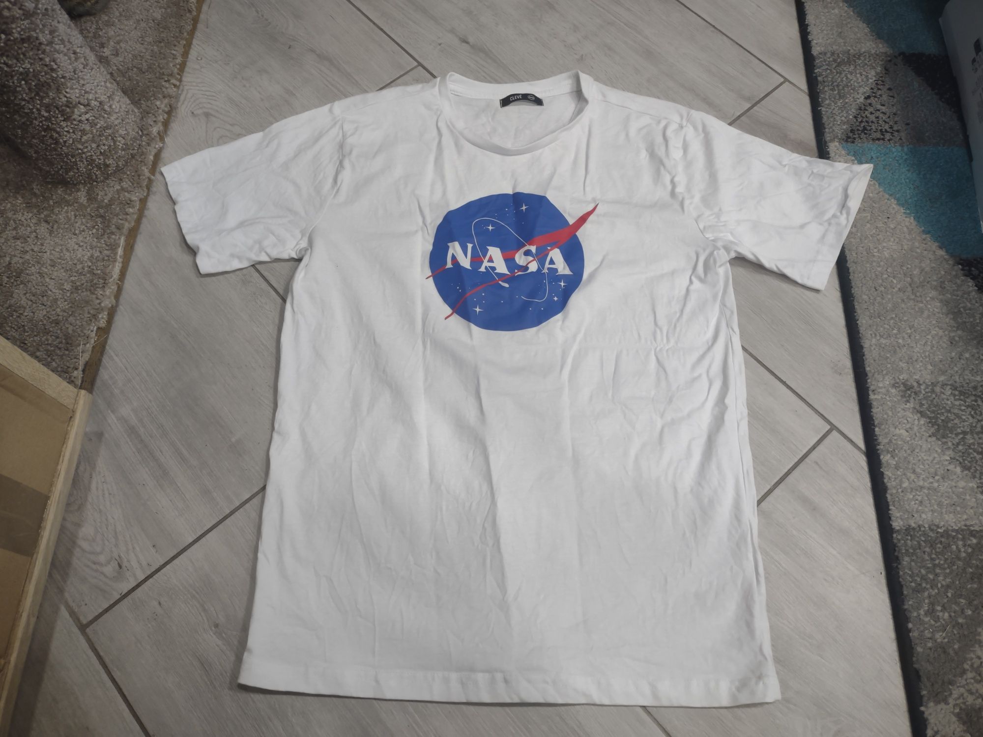 T-shirt biały dziecięcy NASA S/M