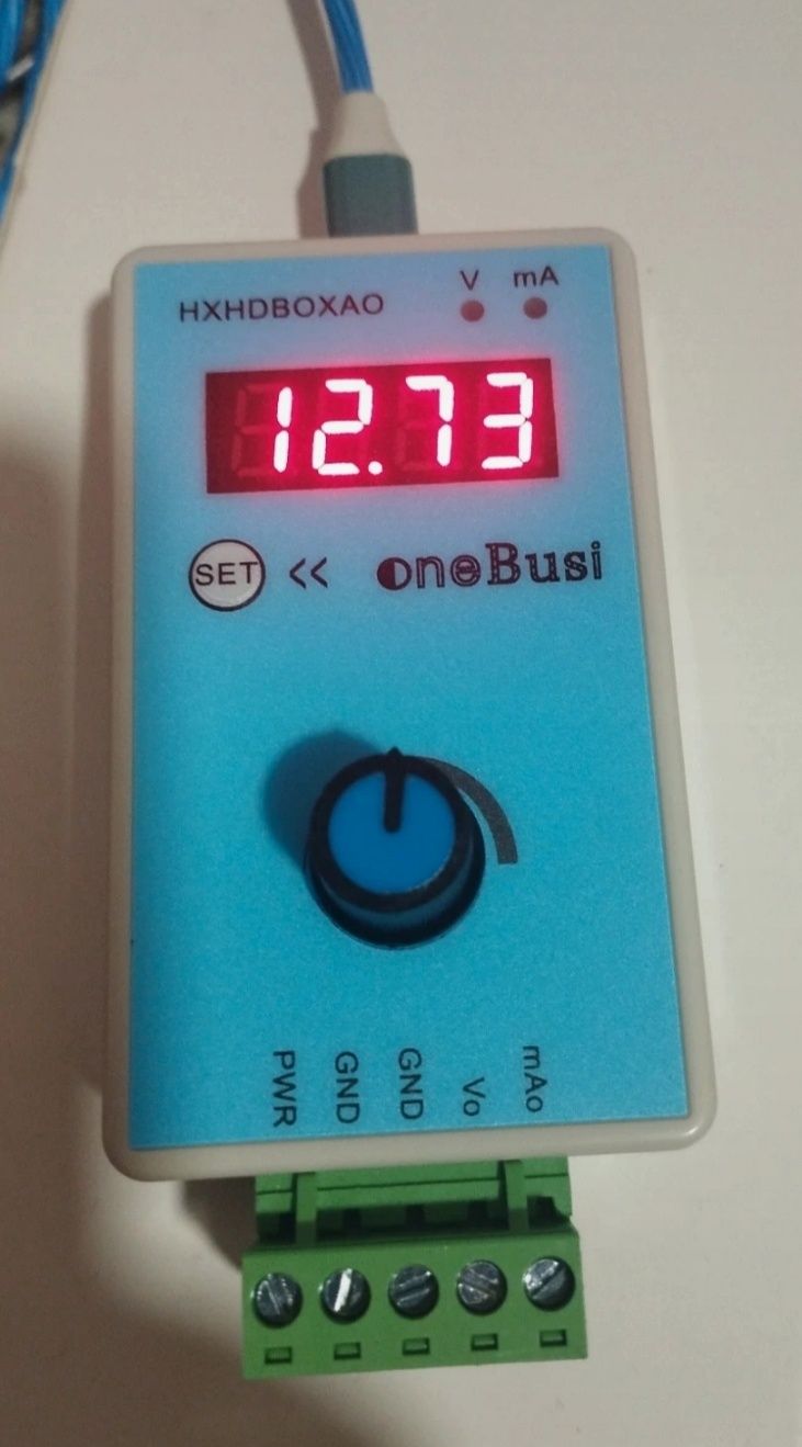 Gerador tensão analógica 0-10V
0-20mA/4-20mA/2-10V
Tensão e corrente
