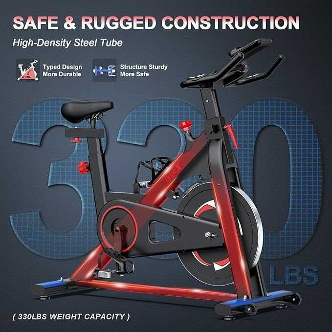 Nowy Stacjonarny Spinningowy Rower Treningowy Dripex Opór magnetyczny