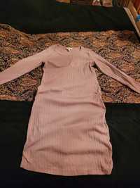 Sukienka ciążowa dla niskiej H&M Mama M 38 pudrowy róż