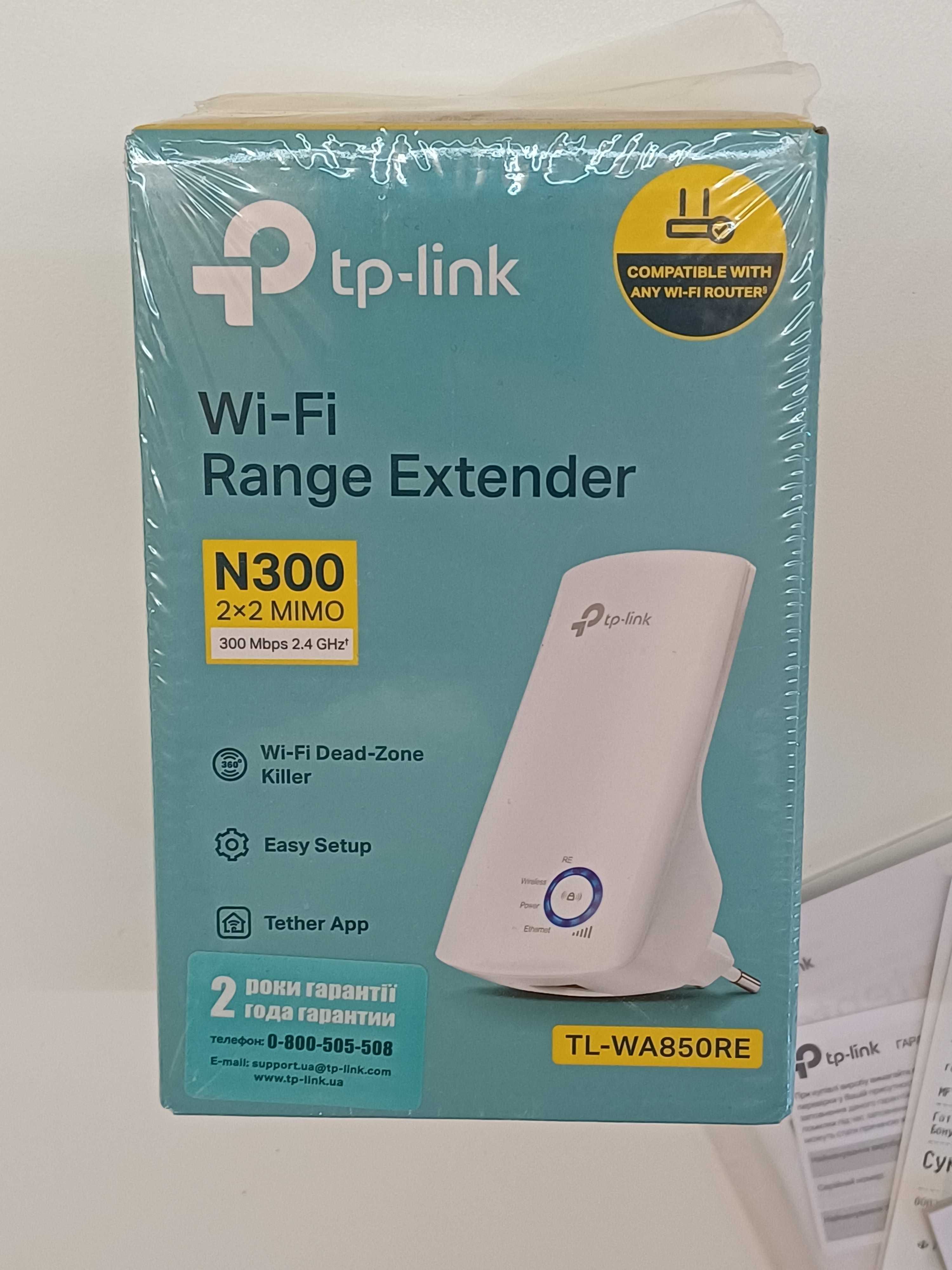 Ретранслятор Wi-Fi TP-LINK TL-WA850RE WiFi4 / 300Мбіт/с