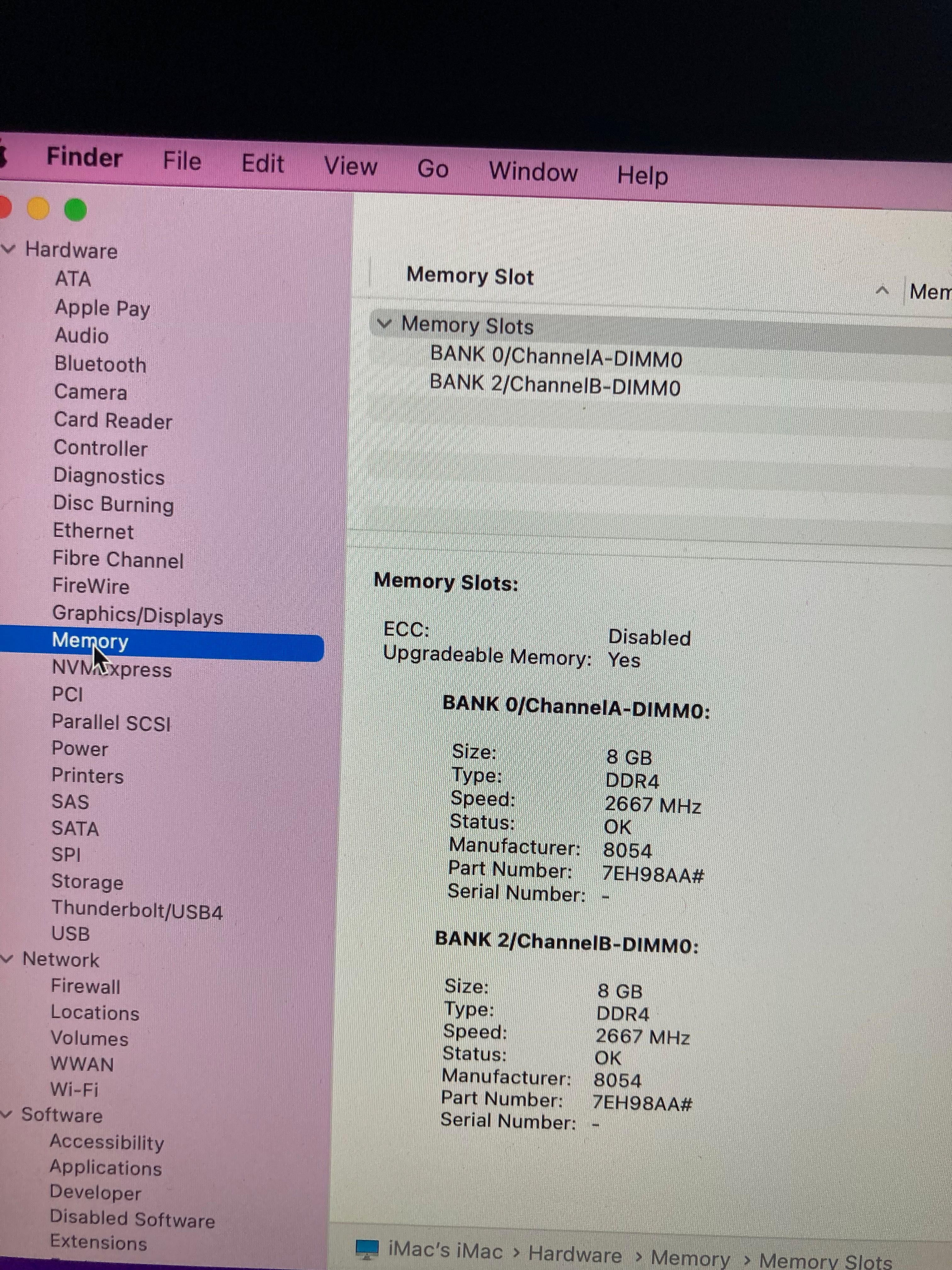iMac 2019 21.5-inch, 16 GB RAM