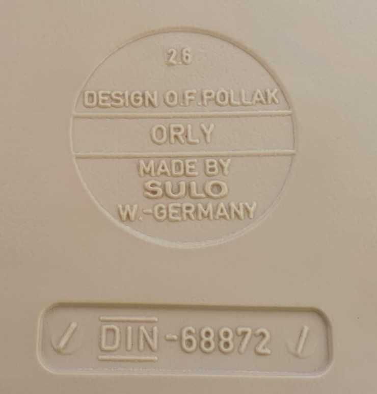 SULO Design O.F.Pollak krzesło ORLY Germany zestaw 4 krzesła