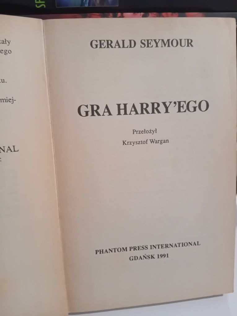 Gerald Seymour Gra Harry'ego