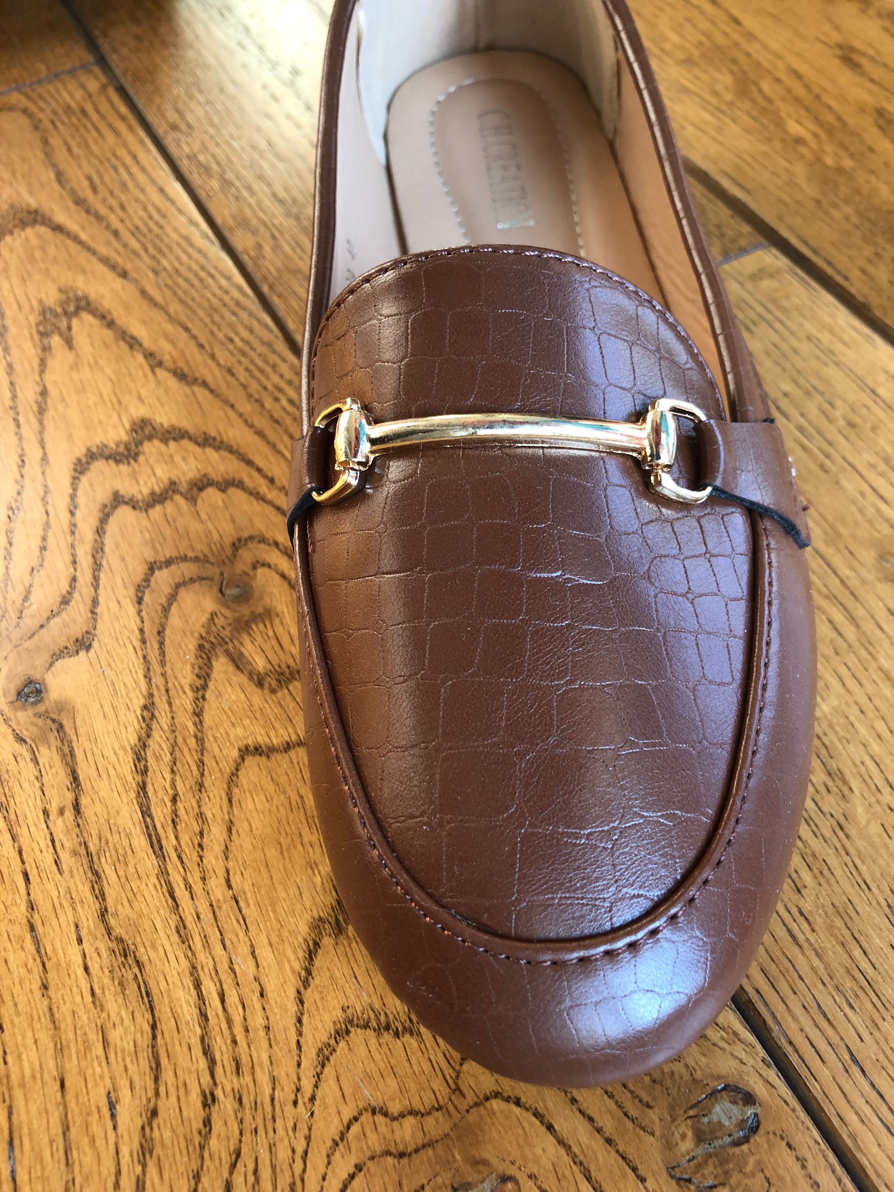 Mokasyny camel brąz nowe rozmiar 40