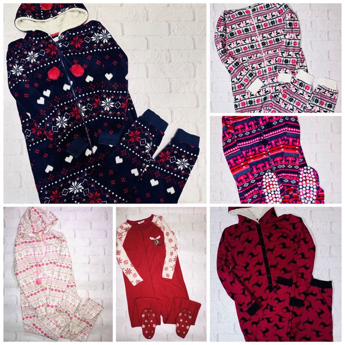 Розпродаж!!! Новорічні теплі  підліткові/жіночі комбінезони