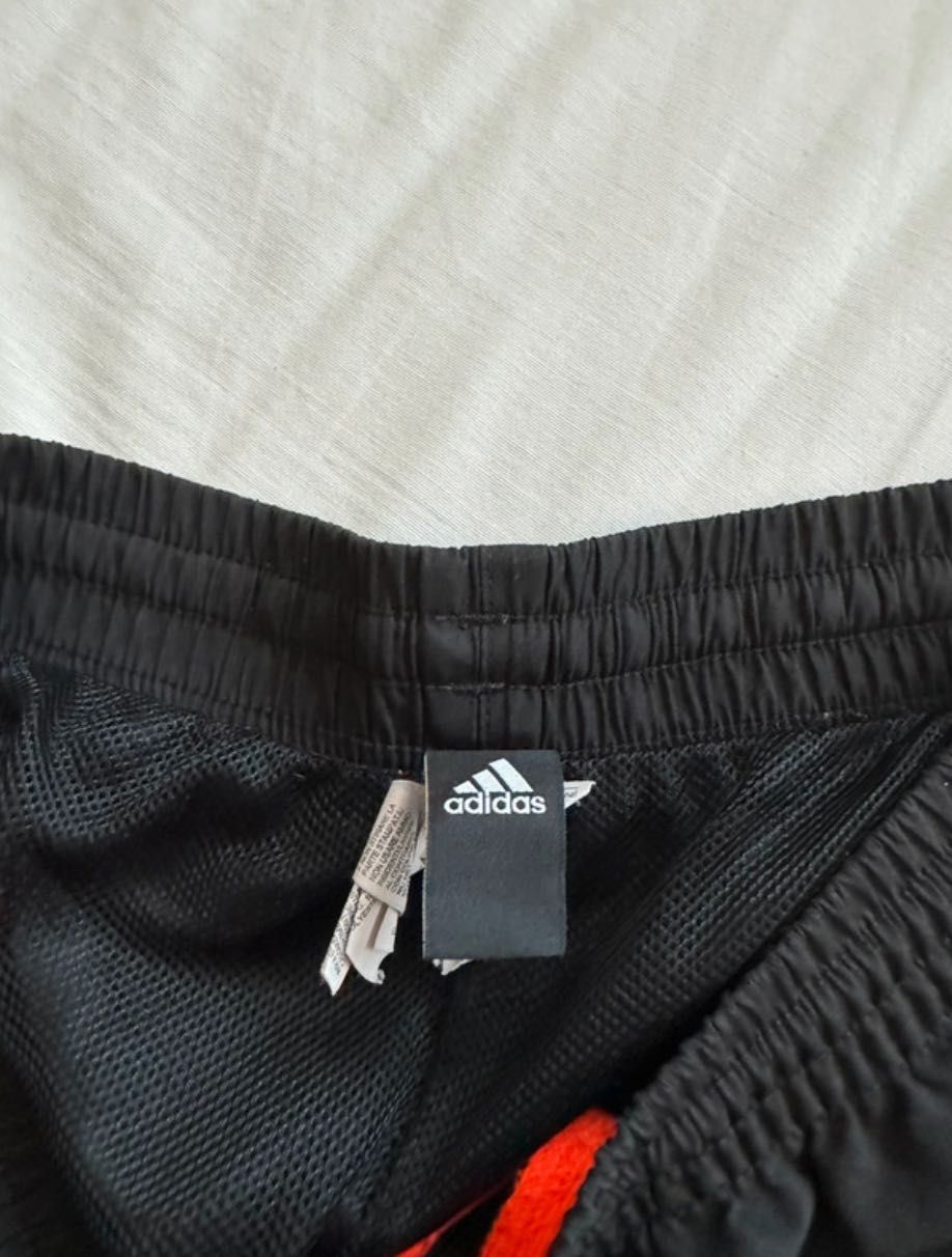 Szorty kąpielowe Adidas S czarne pomarańczowe