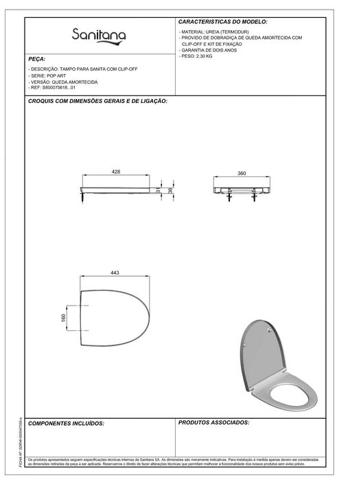 Tampo de sanita (SANITANA) Pop Art
