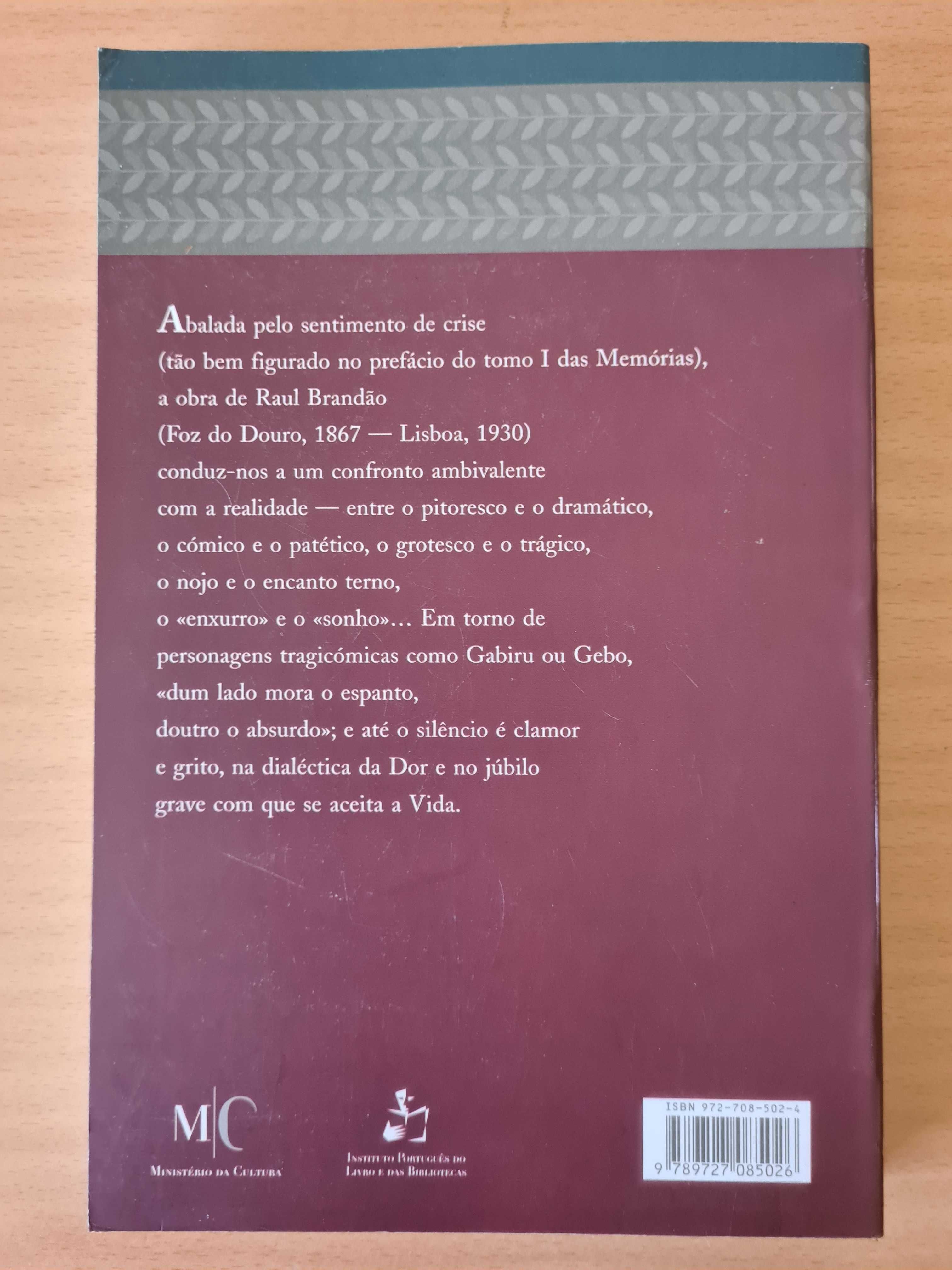 Livro "Memórias - Vol. I" de Raul Brandão