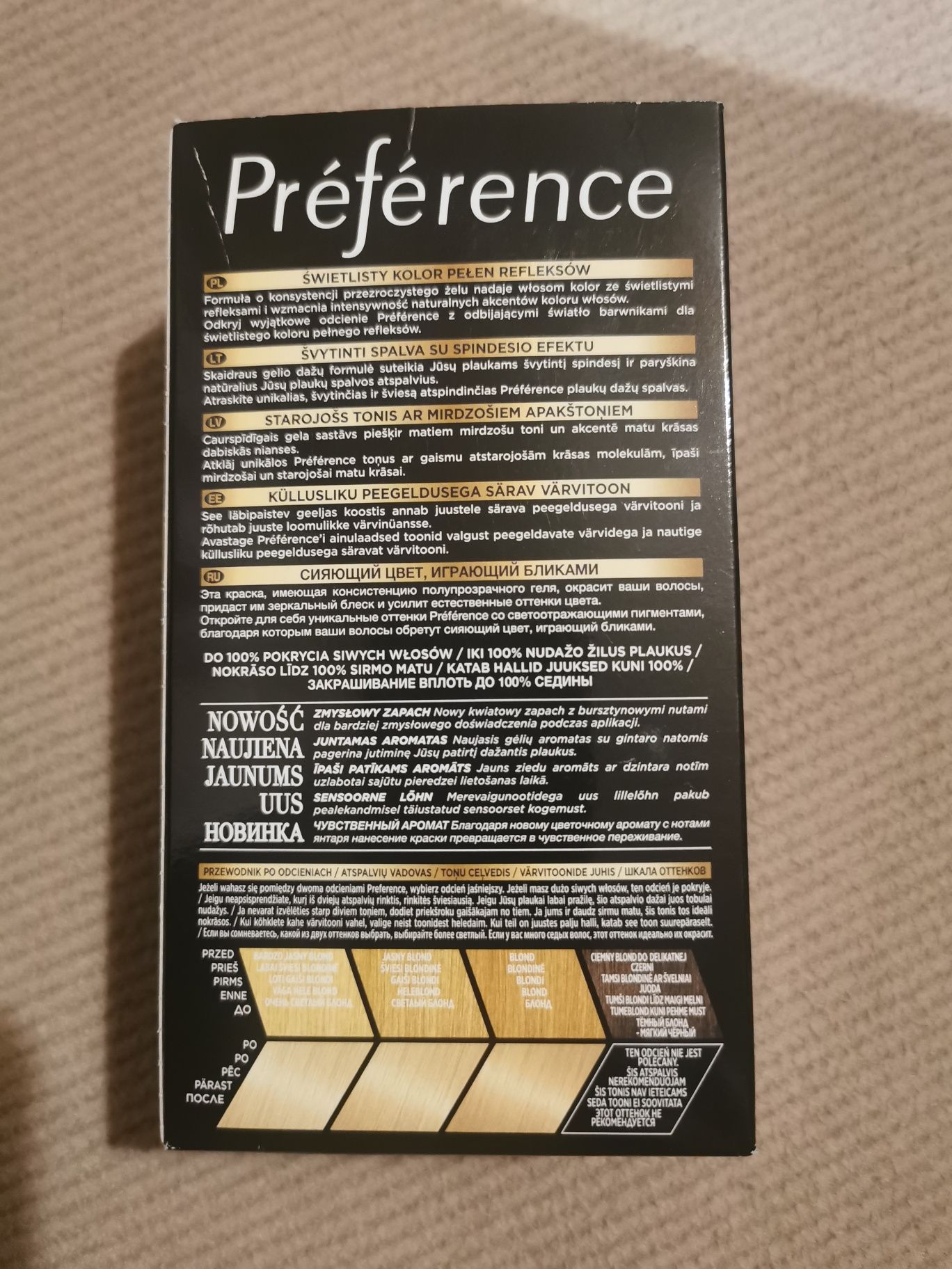 Farba do włosów Loreal Paris Preference 9 bardzo jasny blond OKAZJA