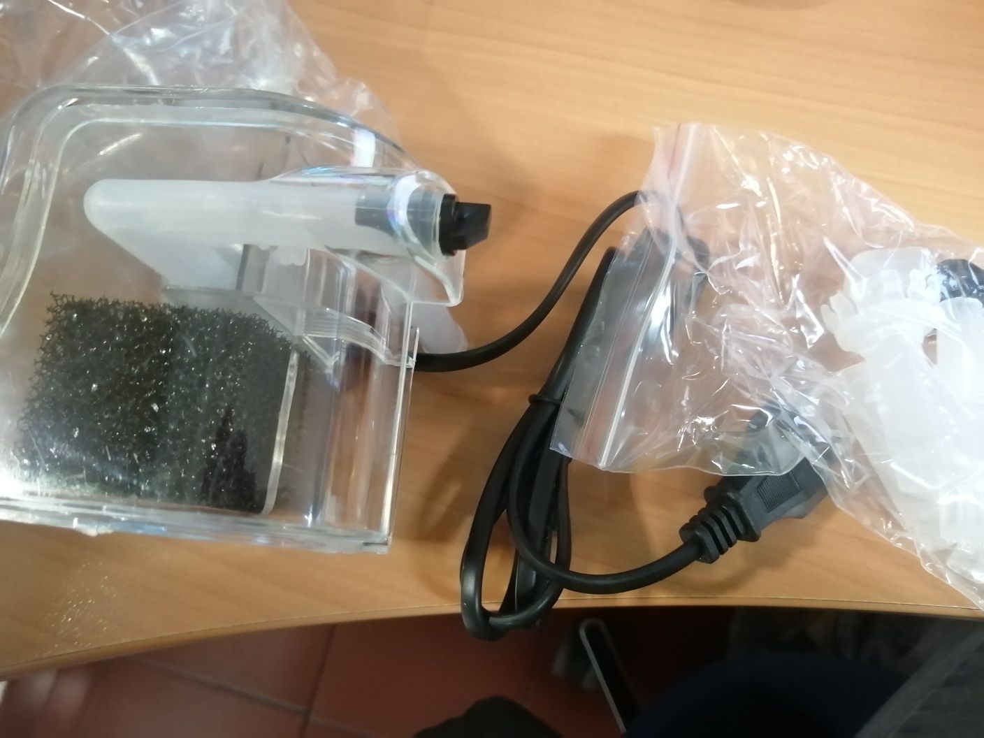 Filtro cascata com skimmer