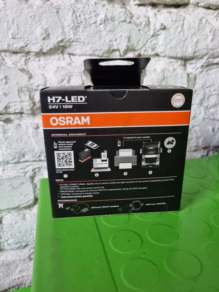 Żarówki Osram TRUCKSTAR LED H7 16 W 2 szt.