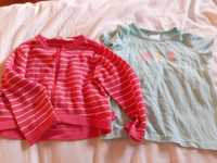 Zestaw sweterek bluzka rozmiar 86 cm
