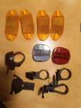 Kit refletores bicicleta e campainha Novo
