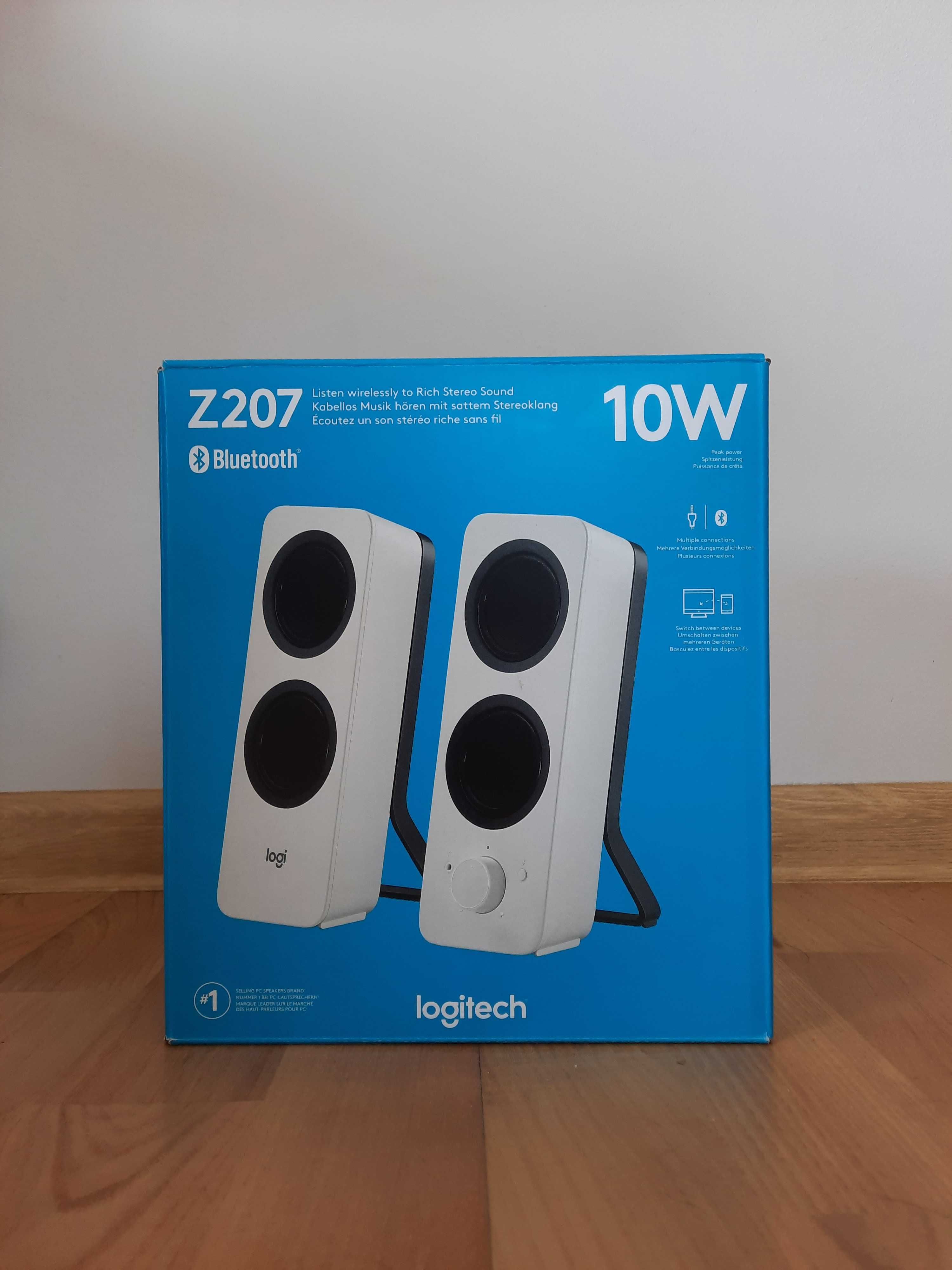 Głośniki logitech Z207, białe, nowe