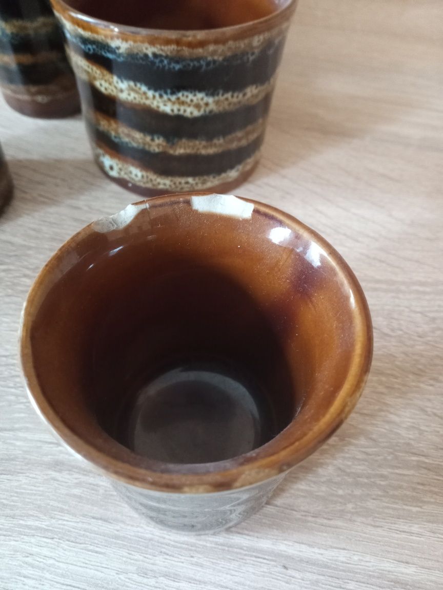 Serwis do kawy Tygrysek, ceramika Mirostowice