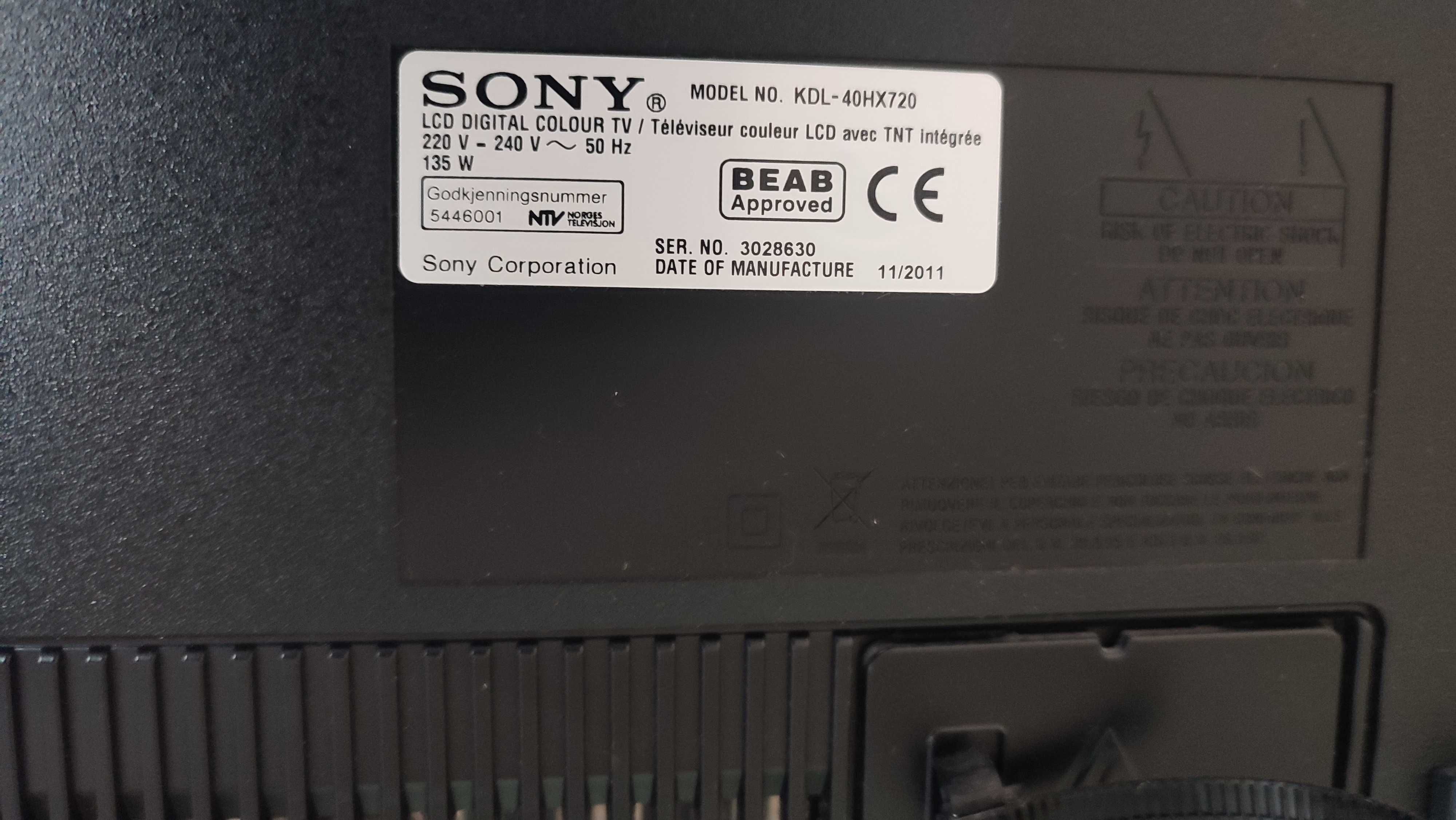Telewizor Sony KDL-40HX720