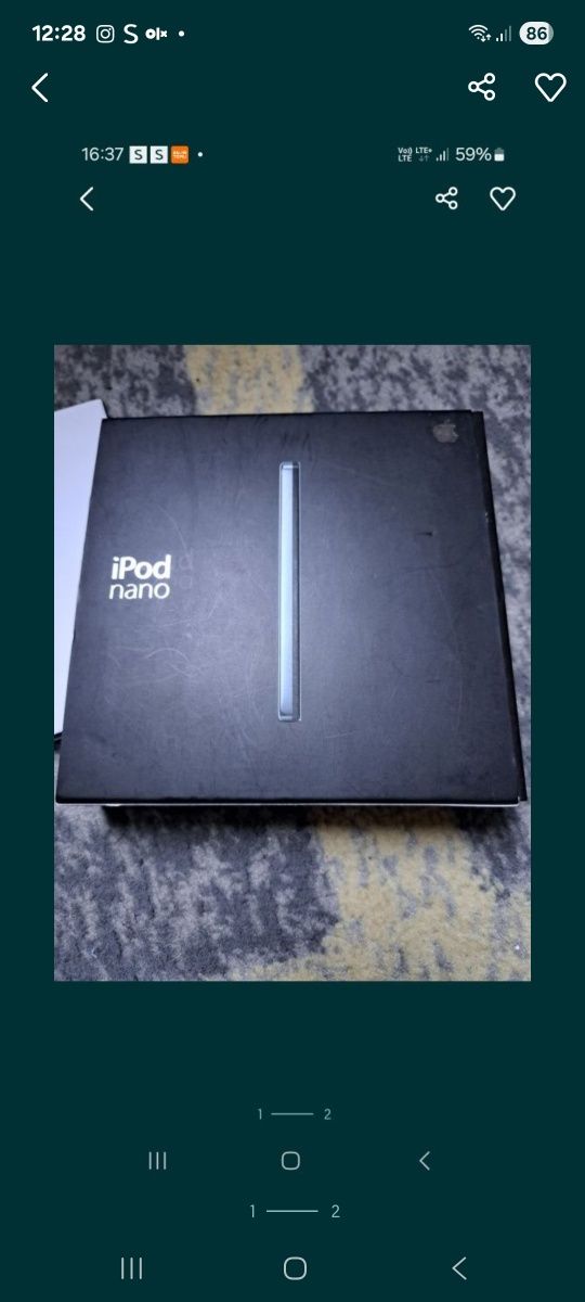 IPod Nano z całym wyposażeniem