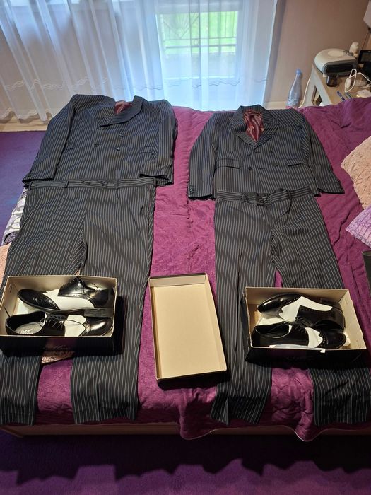 Dwa garnitur Al Capone szyte na miare + buty gratis