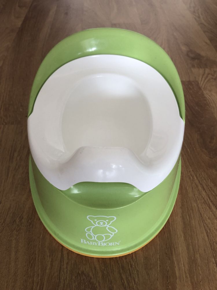 Penico Smart e Banco estável da BabyBjorn amarelo/verde