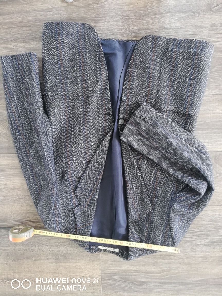 Твидовый пиджак 100%wool