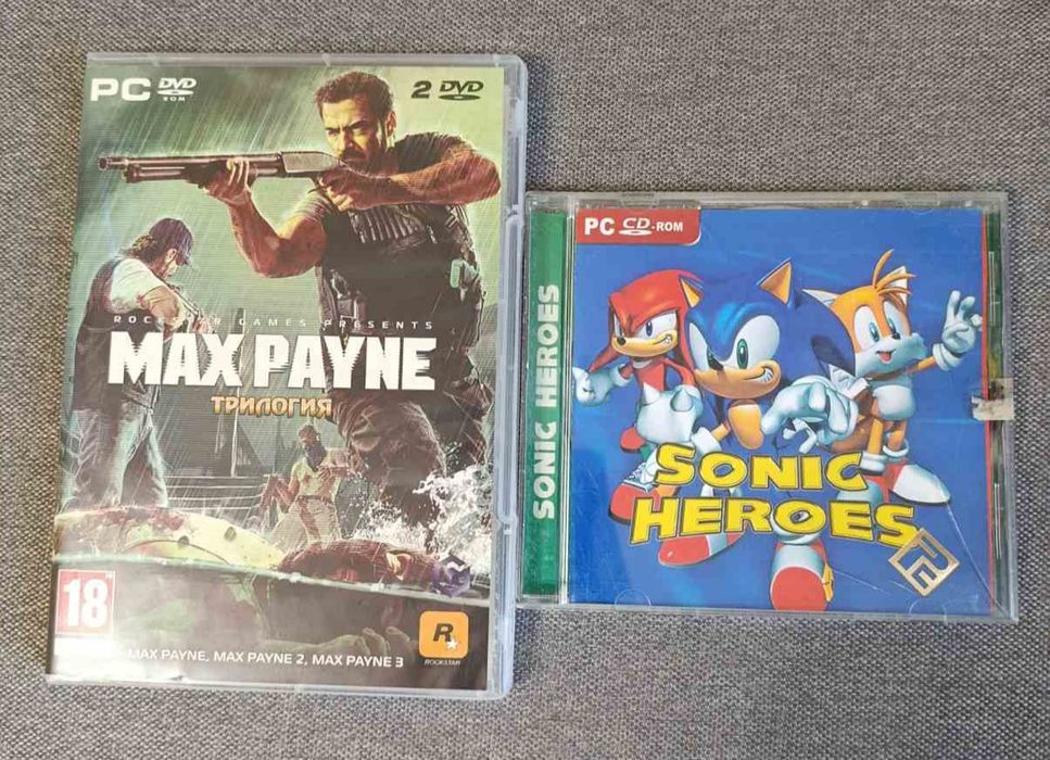 Max payne трилогия Sonic Heroes ПК игры PC games комплект