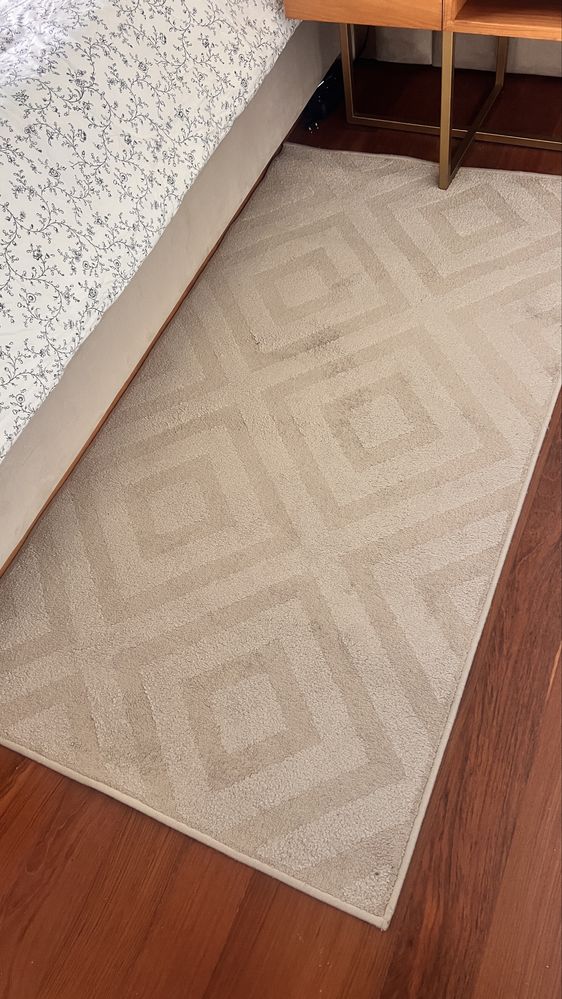 2 tapetes quarto  1,50 x 0,80 bejes