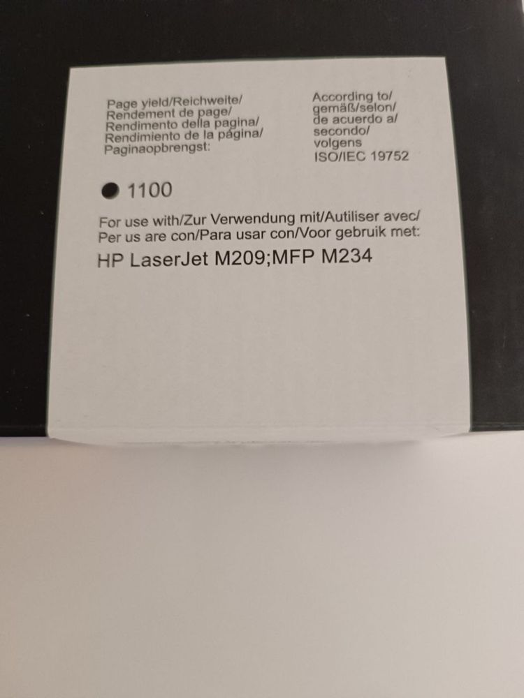 Картридж чорний для HP LaserJet M209, M234