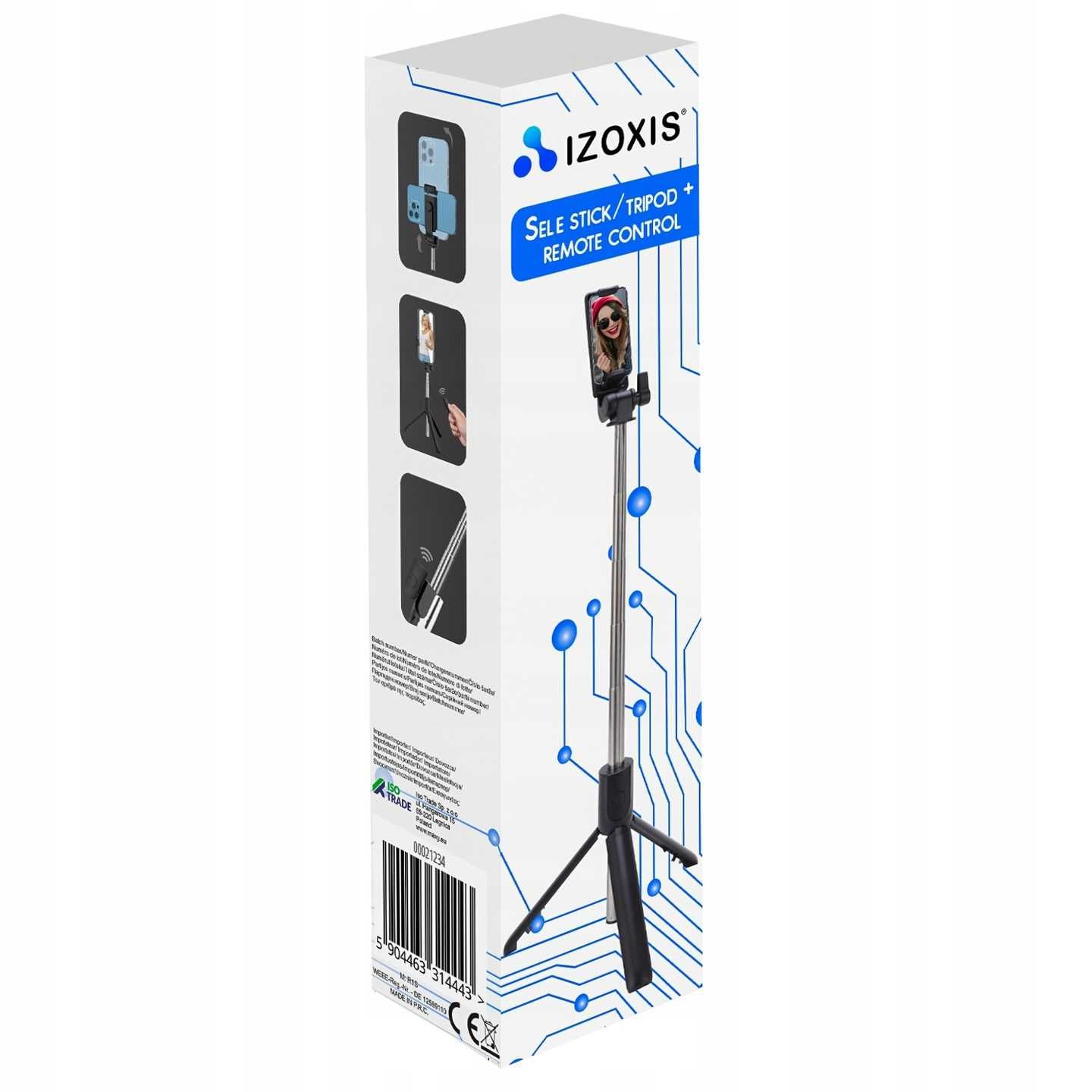 Statyw do Selfie  Stick Tripod Uchwyt na Bluetooth do Telefonu + Pilot