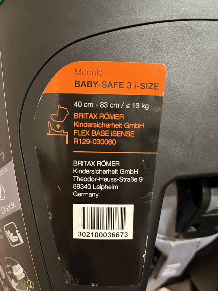 Автокрісло Britax Romer baby safe 3 i size