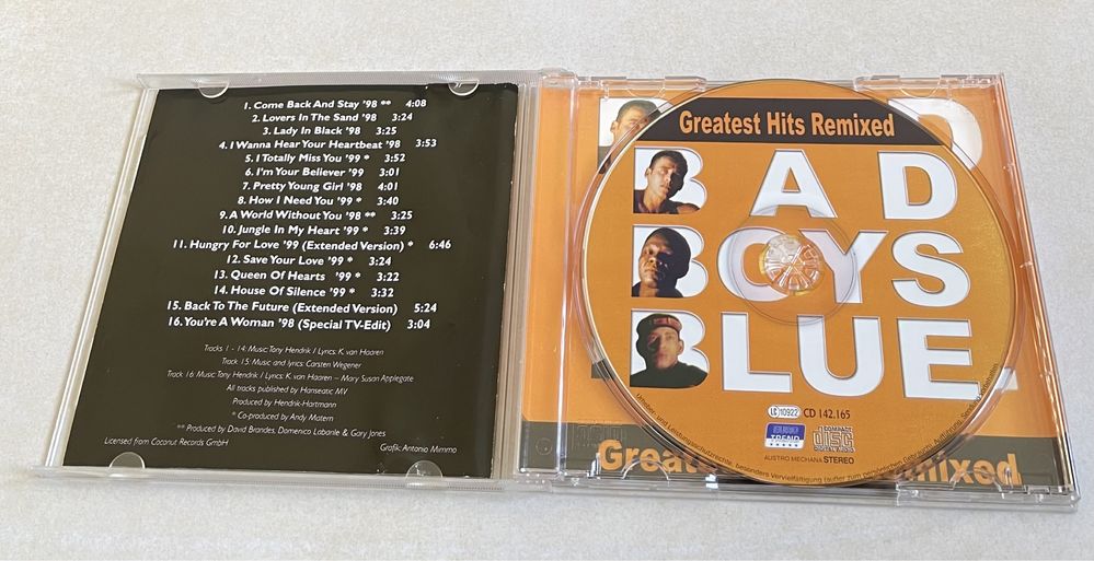 Bad Boys Blue greatest hits remixed cd