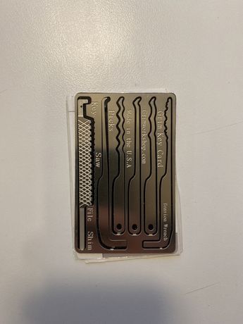 Відмички:інструмент Grim Key Card Lock Picking and Escape