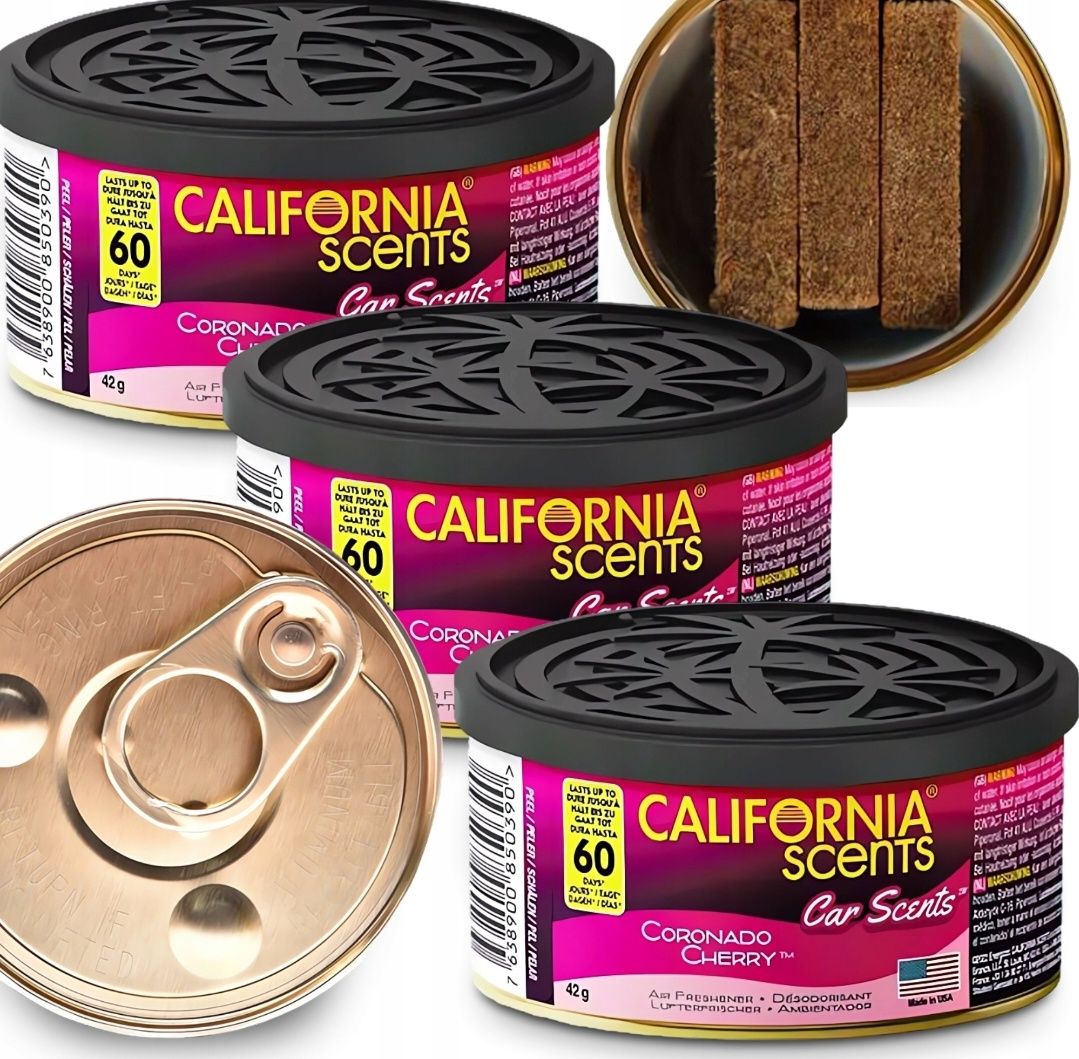 2x Puszka Zapachowa CALIFORNIA CAR SCENTS Coronado Cherry 42g