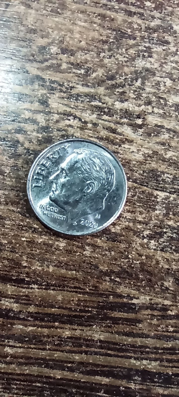 Монета 1 дайм 2020 р. США