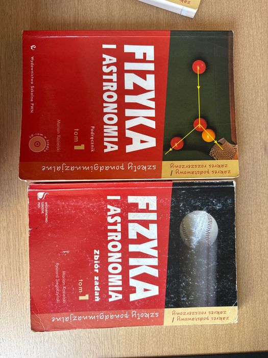 Fizyka książki- podręcznik i zbiór zadań klasa 1, 2, 3 - PWN
