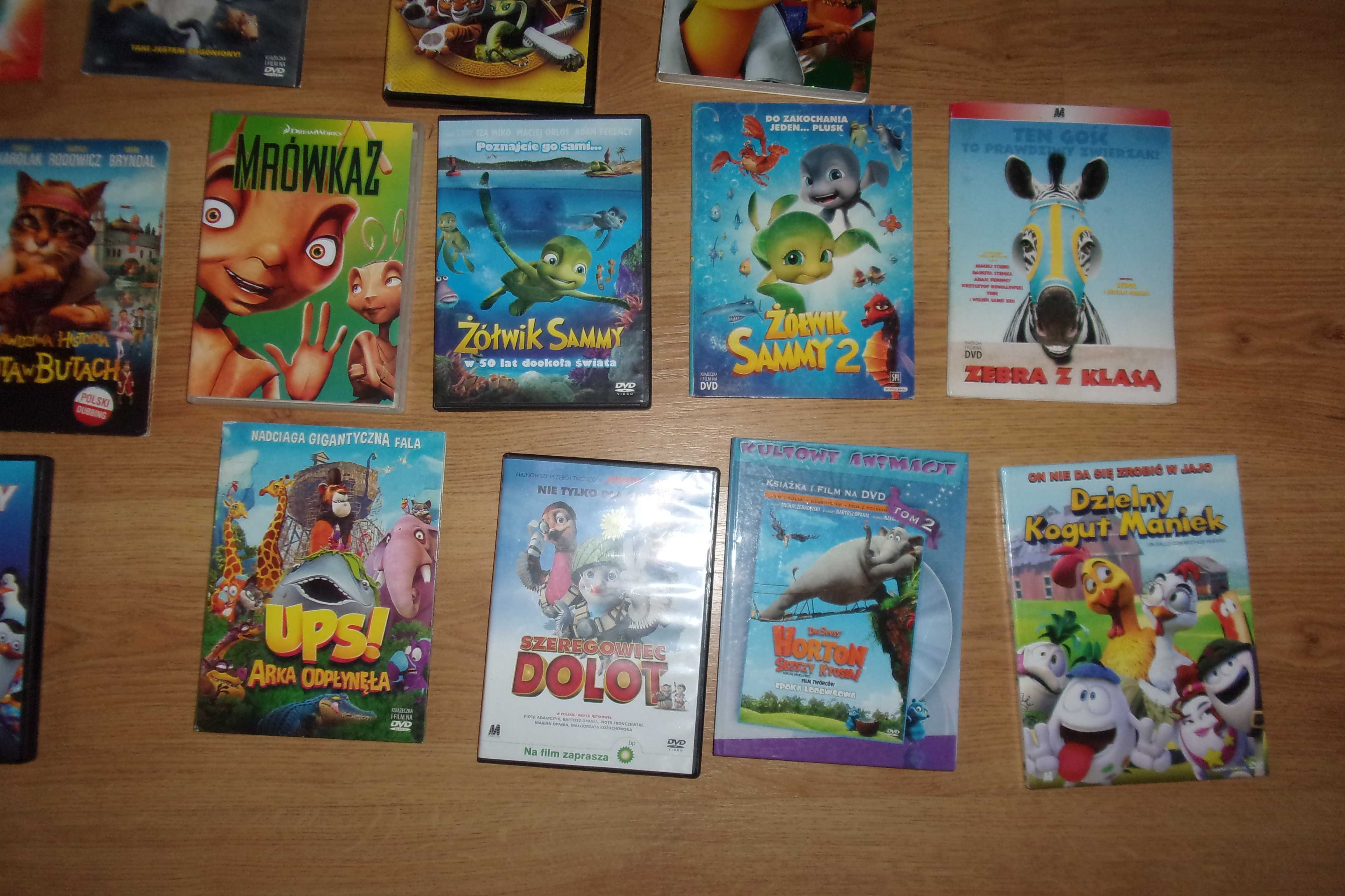 bajki dvd Panda Stefan Stuart Sammy Dolot Kurczaki Kot Zebra itp