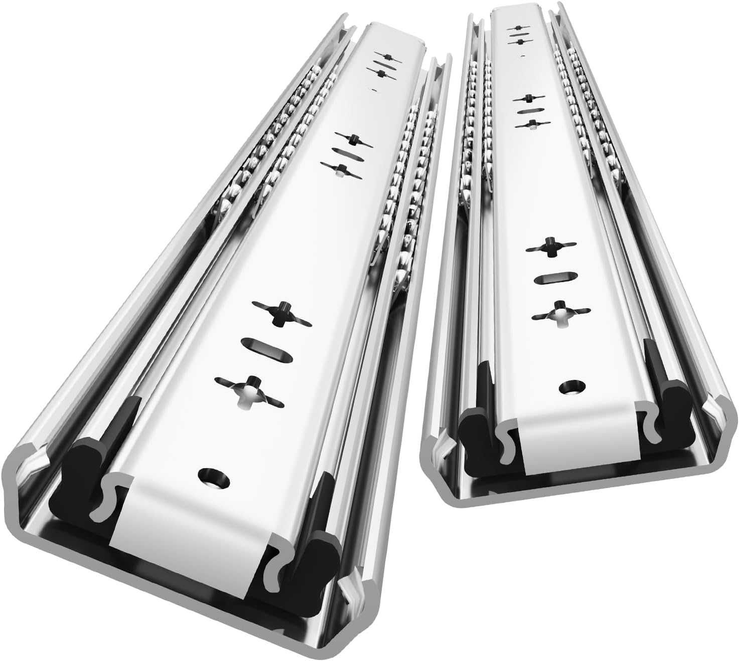 AOLISHENG Prowadnice Do Szuflad 850mm 100kg, 1 Para, Bez Blokady