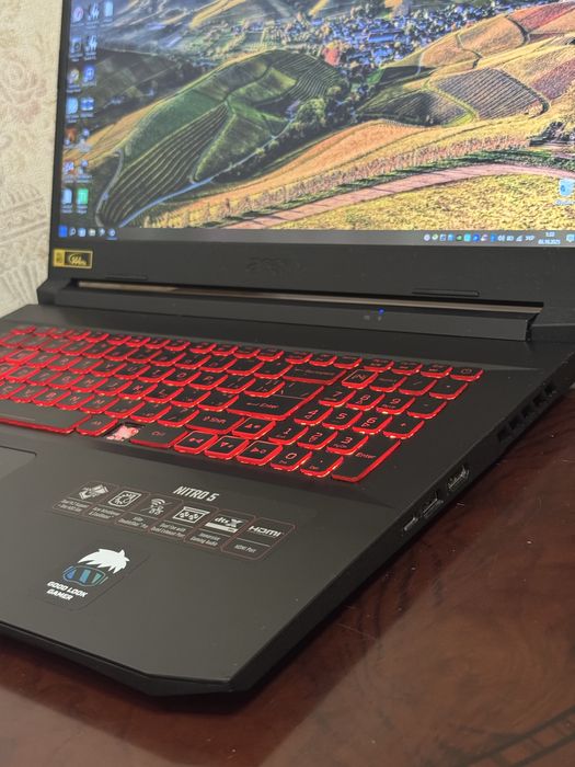 Большой игоровой ноутбук IPS Acer Nitro 5 RTX3050 Ti