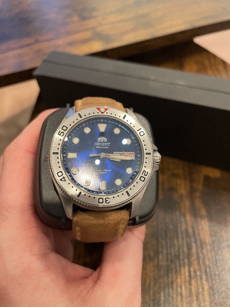 Orient Ray II, automat, szafir