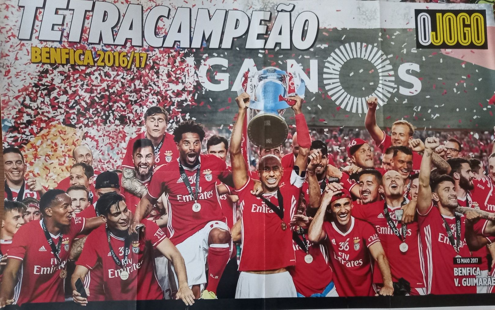 poster Benfica tetracampeão 2016/17