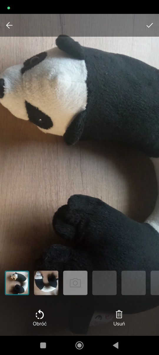 Poduszka panda pod szyję