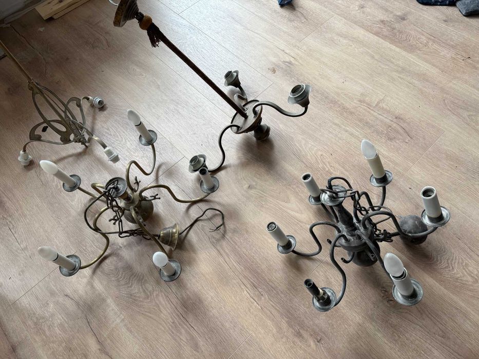 4 lampy sufitowe retro / vintage