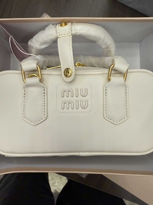 Torba do kręgli MIUMIU biała, mała