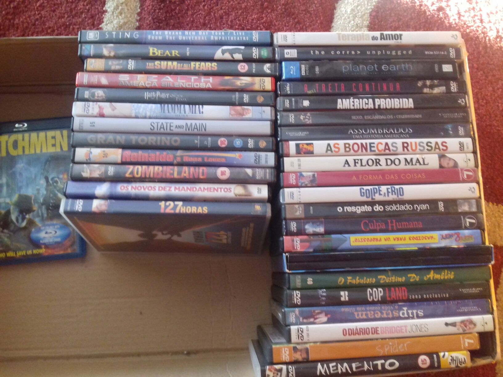 Lote de filmes em DVD