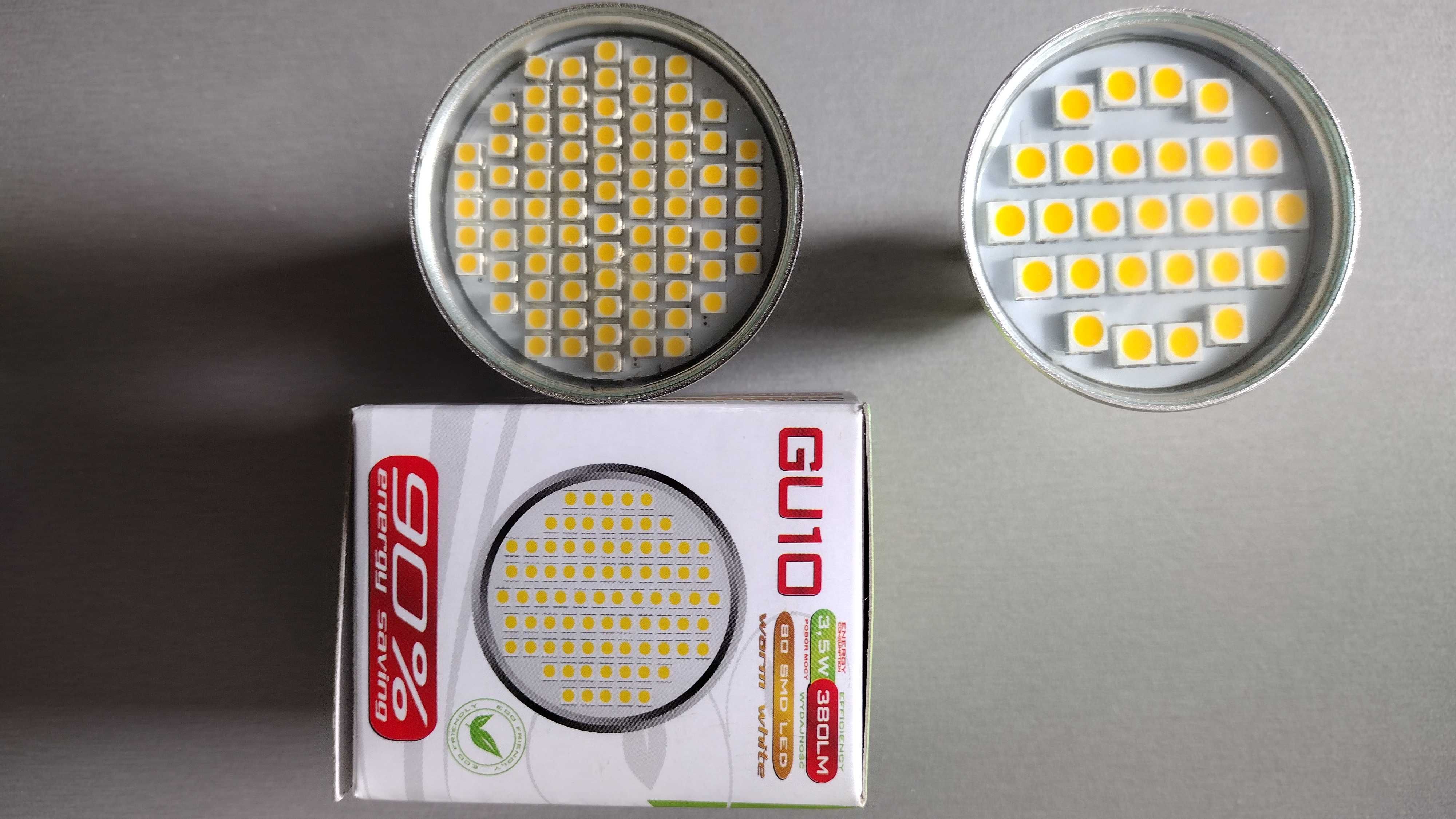 Żarówki LED E14, E27, GU10 barwa ciepła / zimna
