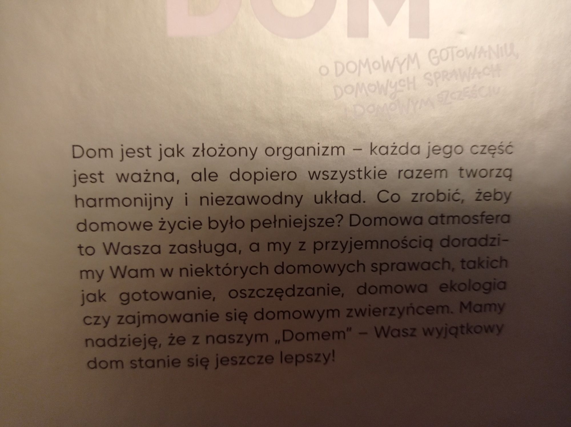 Dom. O domowym gotowaniu .