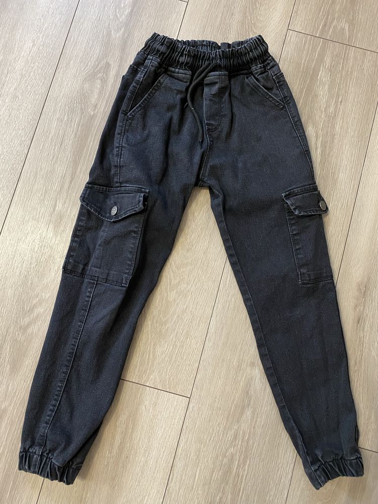 Джинсовий піджак/бомбер, крадиган, джинси джогери для хлопчика 6-7