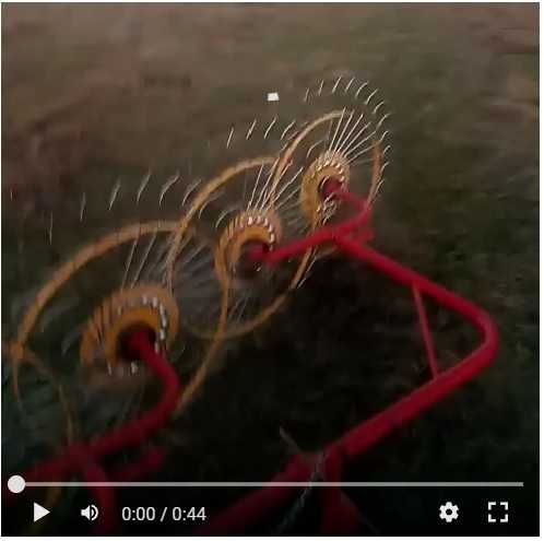 Граблі колісно-пальцеві "Сонечко" на 5 коліс, граблі-ворушилка.