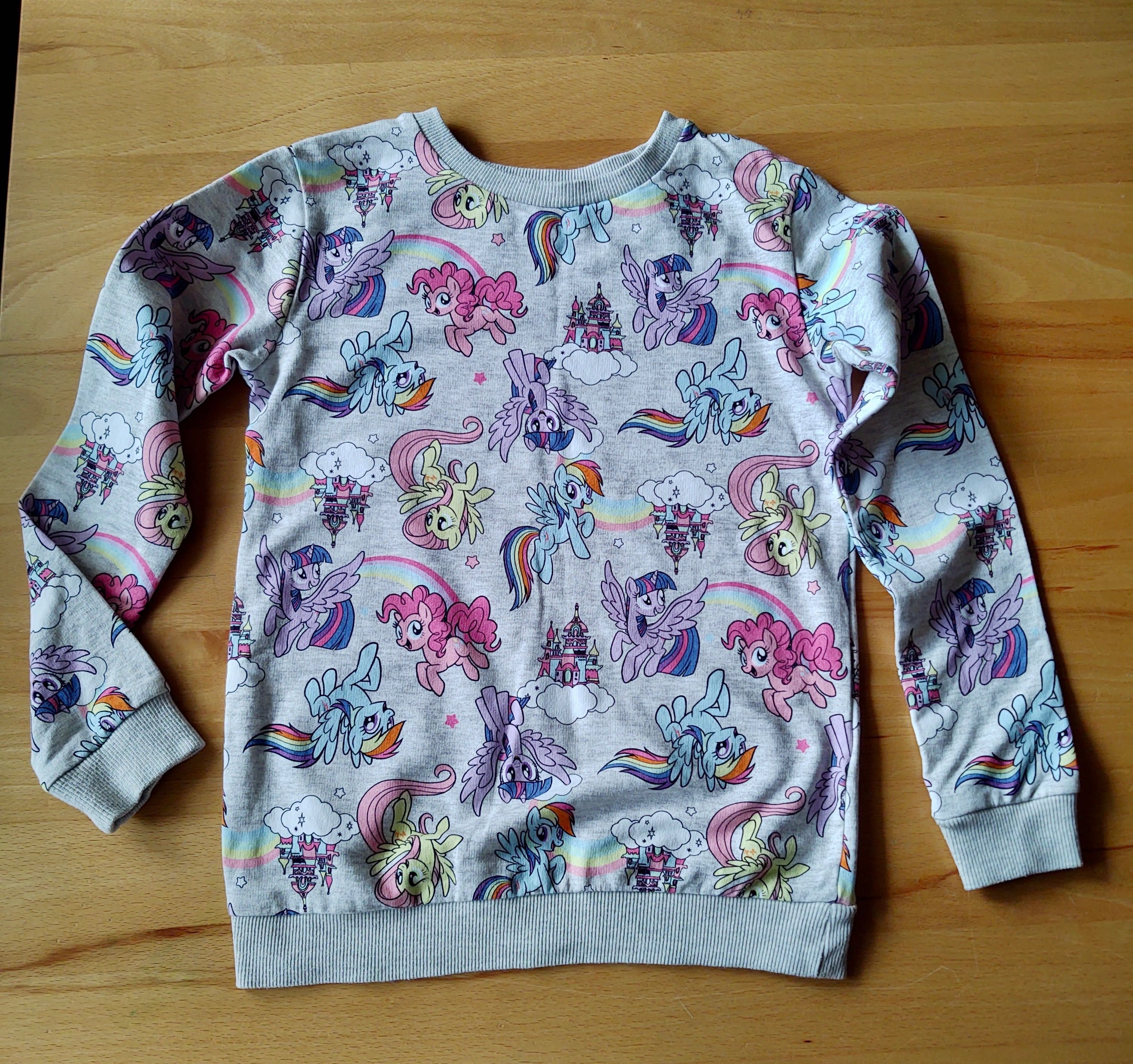 Bluza - w kucyki PONY - r. 140 - jak nowa